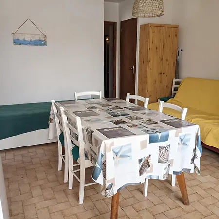 Villa T2 Climatisée, 5 Pers, Proche Plage, Cour, Jardin, Barbecue, Parking, 2* Meublés Tourisme - Fr-1-797-57 Port-la-Nouvelle